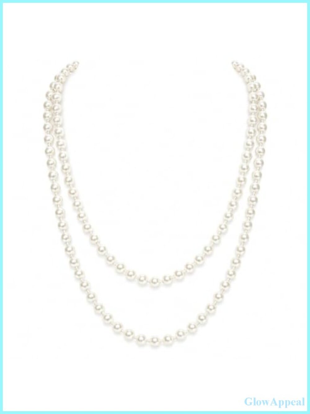 Long Faux Pearl Strand Necklace 1920s Costume Party